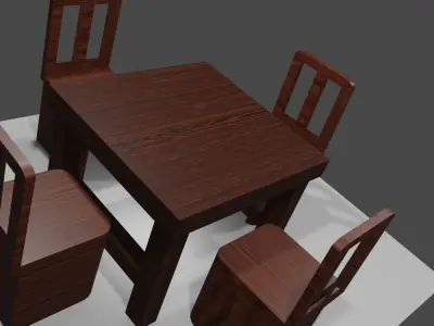 training table 3d model Free 3D model