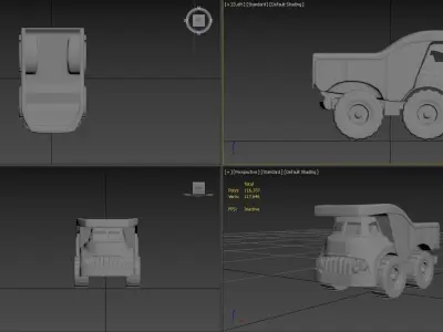 Truck Toy 3D Print model 3D model