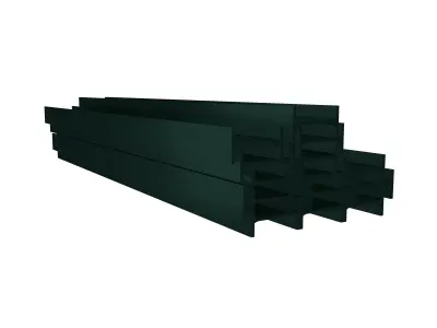 Stacked I Beam v1 004 Low-poly 3D model