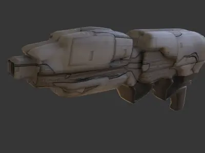Sci Fi Gun Low-poly 3D model buy