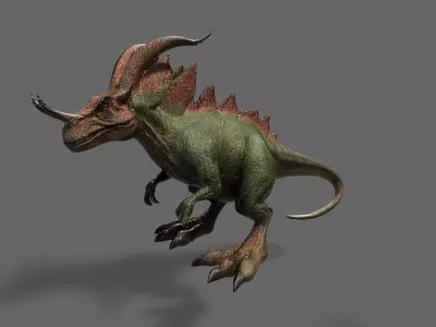 Dinosaurs Pack 5 Low-poly 3D model