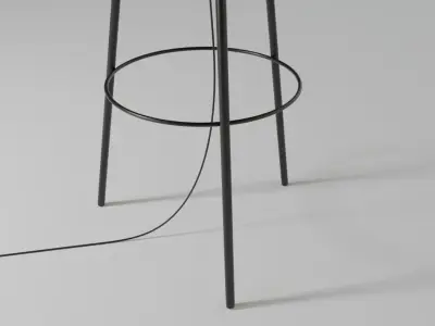 Floor standing scandinavian lamp 3D model