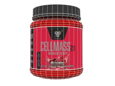 BSNCellMass vitamin supplement Low-poly 3D model