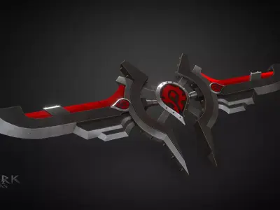 Horde Warglaive Low-poly 3D model