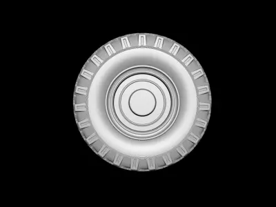 A MODLE OF A TRUCK TIRE 3D model