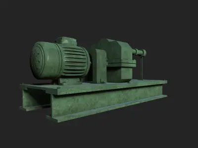 Rubber Extruder Low-poly 3D model