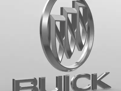 buick logo 3D model by 3dlogoman