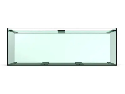 Aquarium glass fish tank Low-poly 3D model