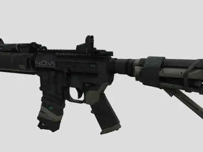 M4 Carbine Low-poly 3D model order