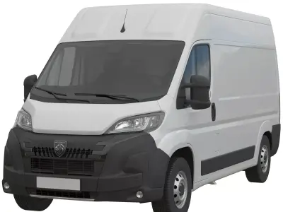2024 Peugeot BOXER  L2H2 Detailed interior 3D model