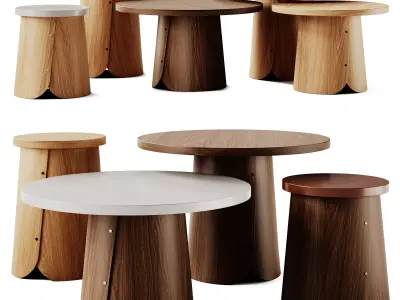 Sancal Tab Coffee Table Set 3D model