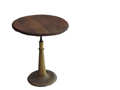 antique wooden table 3D model