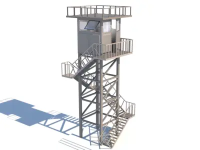 Army Post 3D model