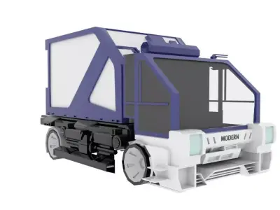 Delivery truck 3D Model 3D model