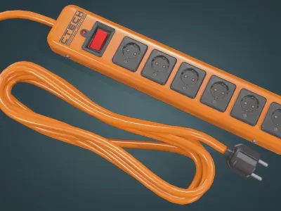 Power Strip Low-poly 3D model buy