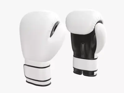 Boxing gloves leather 3D model