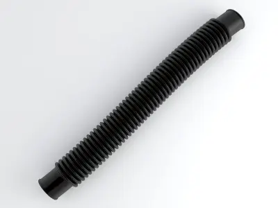 Hog Oval Corrugated Hose 01 Collection 3D model