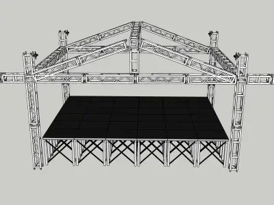 Escenario para conciertos   3D model