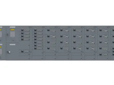 Switchboard 11 Low-poly 3D model