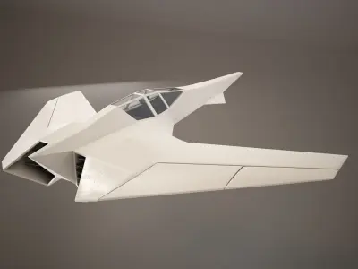 HD Spaceship 3D model