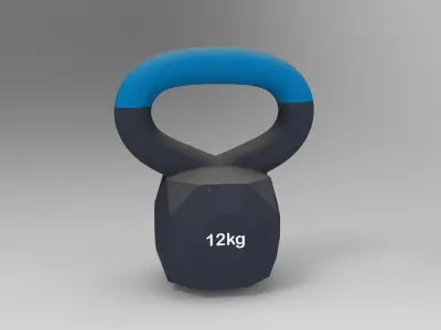 Kettlebell weight lowpoly VR Low-poly 3D model