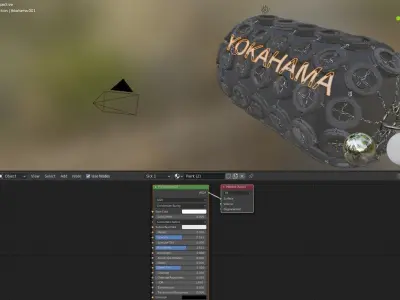 Ship fender Low-poly 3D model