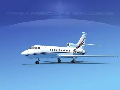 Dassault Falcon 900 V10 3D model