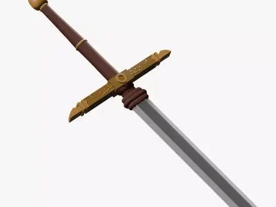 Frieren Demon Sword Low-poly 3D model