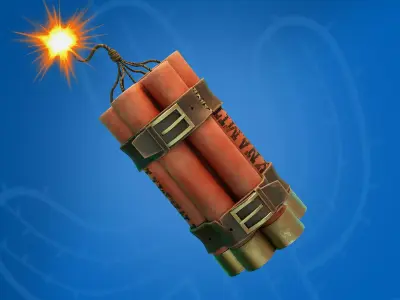 Stylized Dynamite Low-poly 3D model