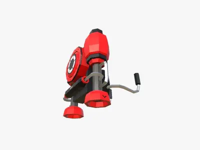 Jetpack Low Poly E02 - SciFi Character Design Low-poly 3D model