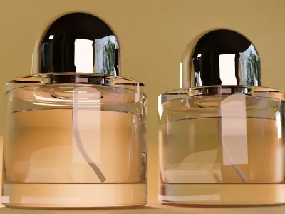 Realistic 3D Model Byredo Perfume Glass Bottle 3D model