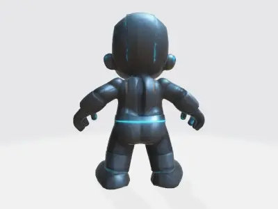 Robot boy 3D model purchase