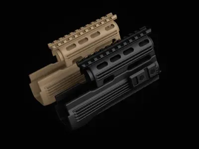 AK74 - AKM - Tactical Parts Low-poly 3D model