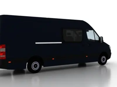 Mercedes Benz Sprinter L3H2 2009 Crew Van EU 3D model