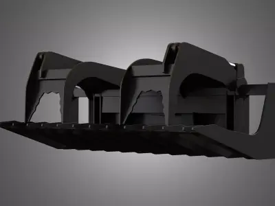 Log Fork - Spare Part for JCB Skid Steer Loader 3D model 3D model