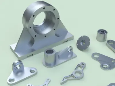 Parts package - 16 pieces 3D model