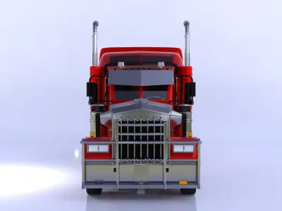Kenworth W900 3D Model High Poly 3D model
