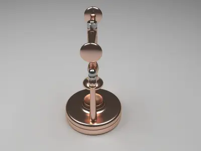 Nutcracker copper lever 3D model