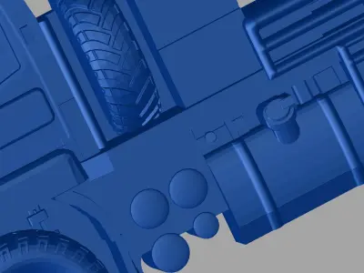 Truck military vehicle 3D print model