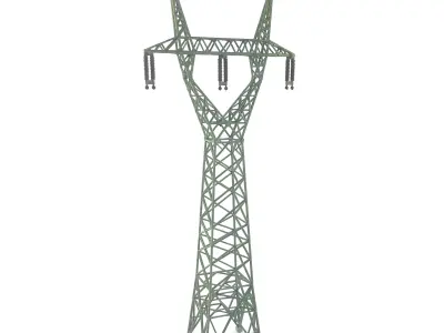 Transmission tower A77 type Y 1-160 resin 3D print model