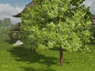 Mountain Village 3D model 4
