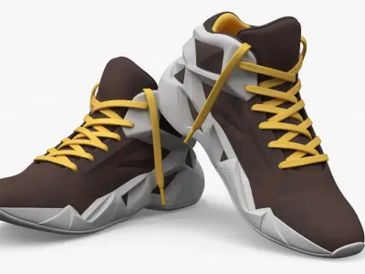  Geometric Sports Footwear Pair 