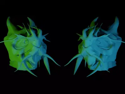 Dragon Head 3D model 2