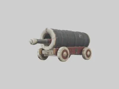 Siegeram Model Low-poly 3D model