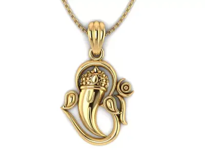 God Ganesh Pendant 3D print model