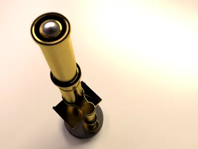 Antique Microscope 3D model