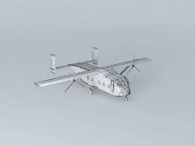 Template Short SC.7 Skyvan 3100 Free 3D model