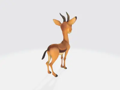 Gazelle Low-poly 3D model