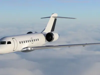Bombardier Global Express 5000 Aircraft 3D model