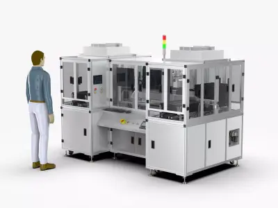 Automatic Storage Tray Sorter for Glass White Chip Detection   3D model